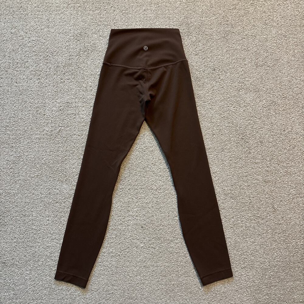 Lululemon Align High-Rise Pant 24” Brown Nulu Yoga Leggings Womens Size 0
